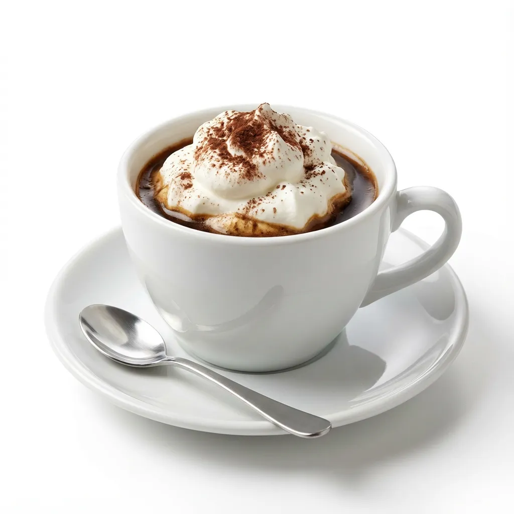 Caffè grande con panna