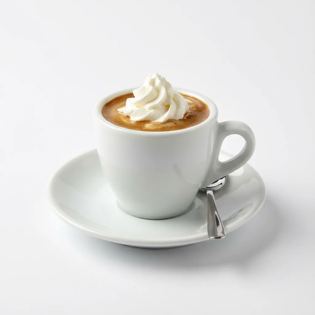 Caffè piccolo con panna